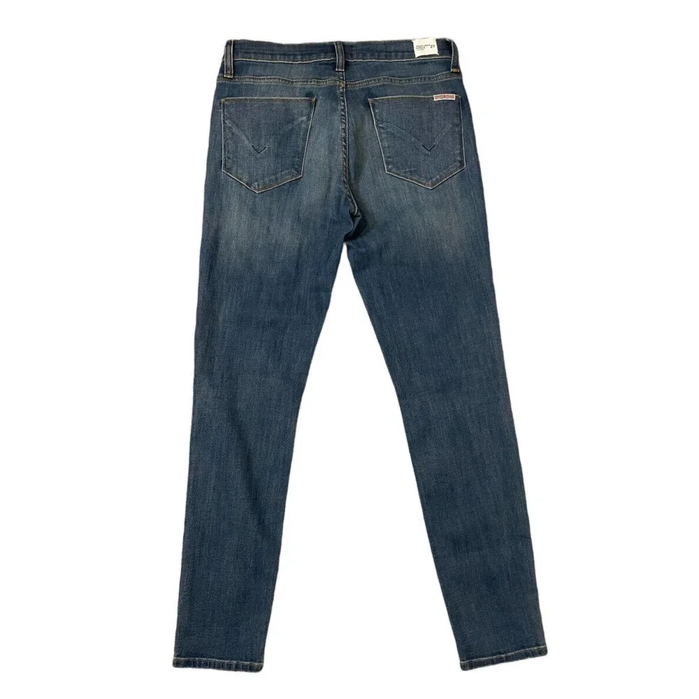 Hudson Women's Natalie Midrise Ankle Super Skinny Jeans Size 27 Blue Denim - Picture 3 of 7